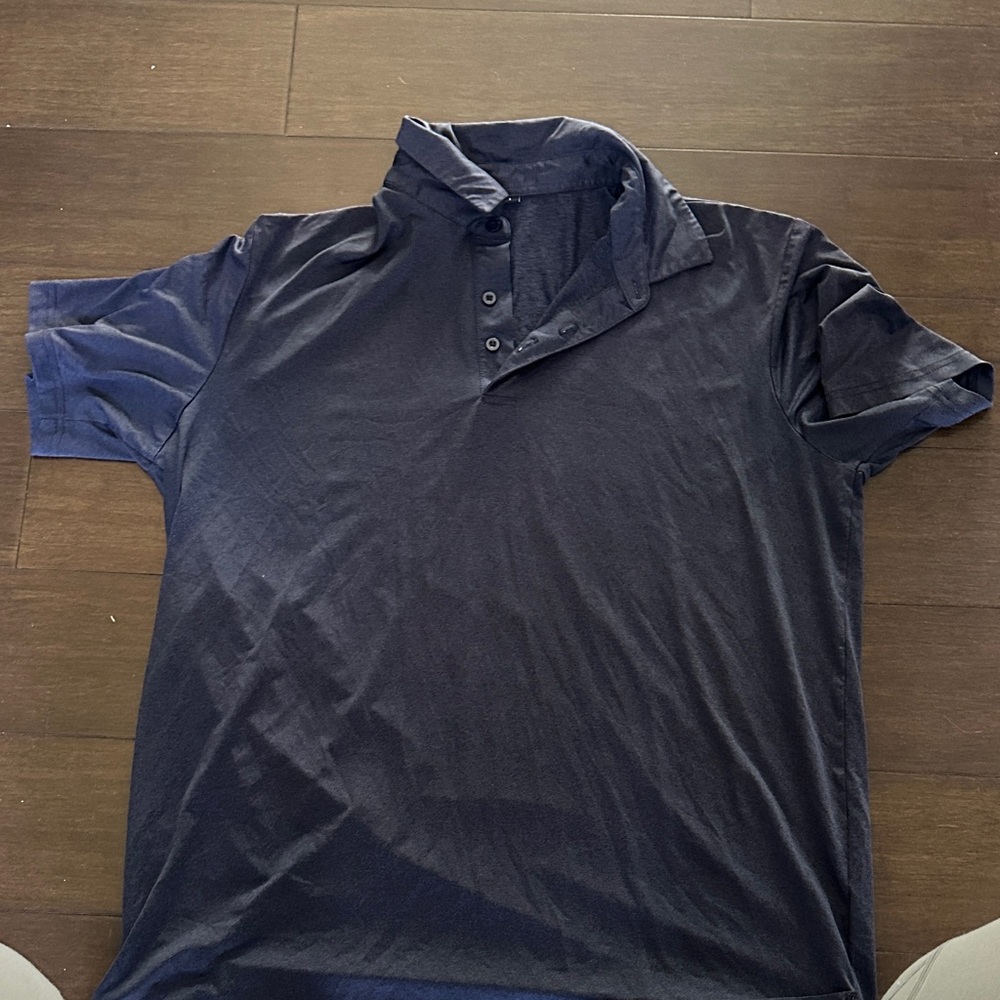 Men's Navy Short-Sleeve Polo Shirt